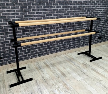 Верстат переносний двосторонній 4 поручня чорний глянець